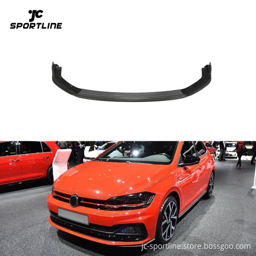 Carbon Fiber Front Lip Spoiler for VW Polo MK6 GTI 2017-2020